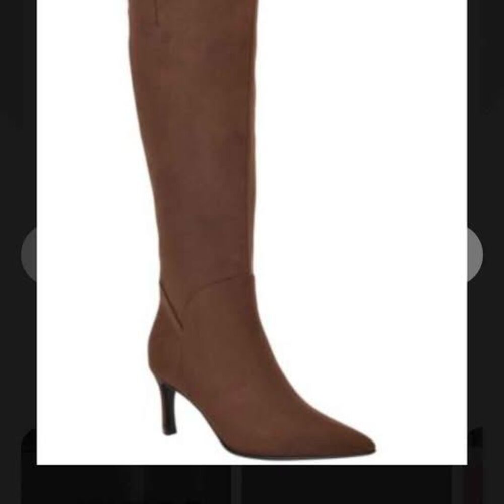 Guess Palisa Knee-High Boots Size 7M Dark Brown